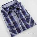 Sweat-absorbing Soft Touch Mens Plaid Shirts